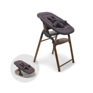 Bugaboo Giraffe Highchair & Rocker with Newborn Set-Wood/Grey &