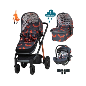 Cosatto Wow 2 Acorn Car Seat Bundle-Charcoal Mister Fox
