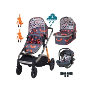 Cosatto Wow XL (Acorn) Car Seat Bundle-Charcoal Mister Fox