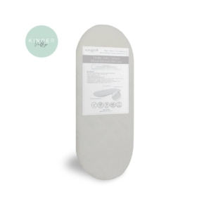 Kindervally Wicker Half-Quilted Moses Basket Mattress-White