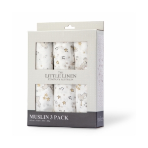 Little Linen 3 Pack Muslin Prints-Cheeky Koala