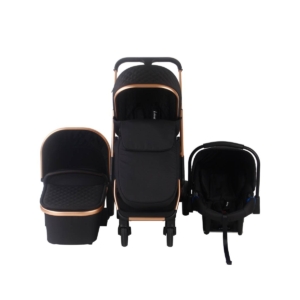 My Babiie Dani Dyer Quilted Rose Gold Belgravia Travel System-Bl