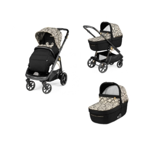 Peg Perego Veloce Stroller + Culla Grande Carrycot-Graphic Gold