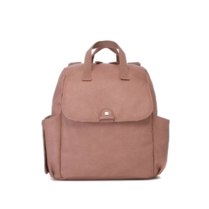 Babymel Robyn Convertible Backpack - Faux Leather Dusty Pink