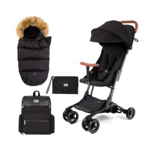 Bizzi Growin Compact Stroller Bundle-Onyx Black