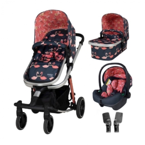 Cosatto Giggle Trail i-Size Bundle-Pretty Flamingo