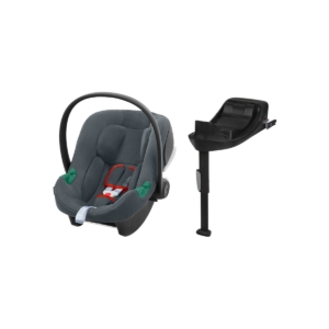 Cybex Aton B2 i-Size Car Seat and Base One Bundle-Steel Grey