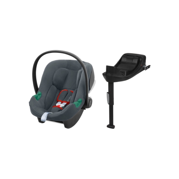 Cybex Aton B2 i-Size Car Seat and Base One Bundle-Steel Grey