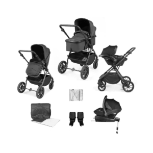 Ickle Bubba Cosmo Black Frame Travel System With Stratus i-Size