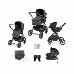 Ickle Bubba Cosmo Black Frame Travel System With Stratus i-Size