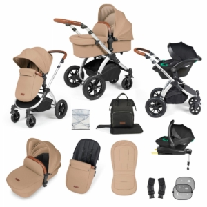 Ickle Bubba Stomp Luxe Silver Frame Travel System With Stratus i