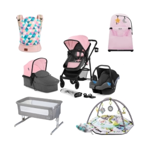 Kinderkraft Juli 9 Piece Travel System Bundle - Pink (Exclusive