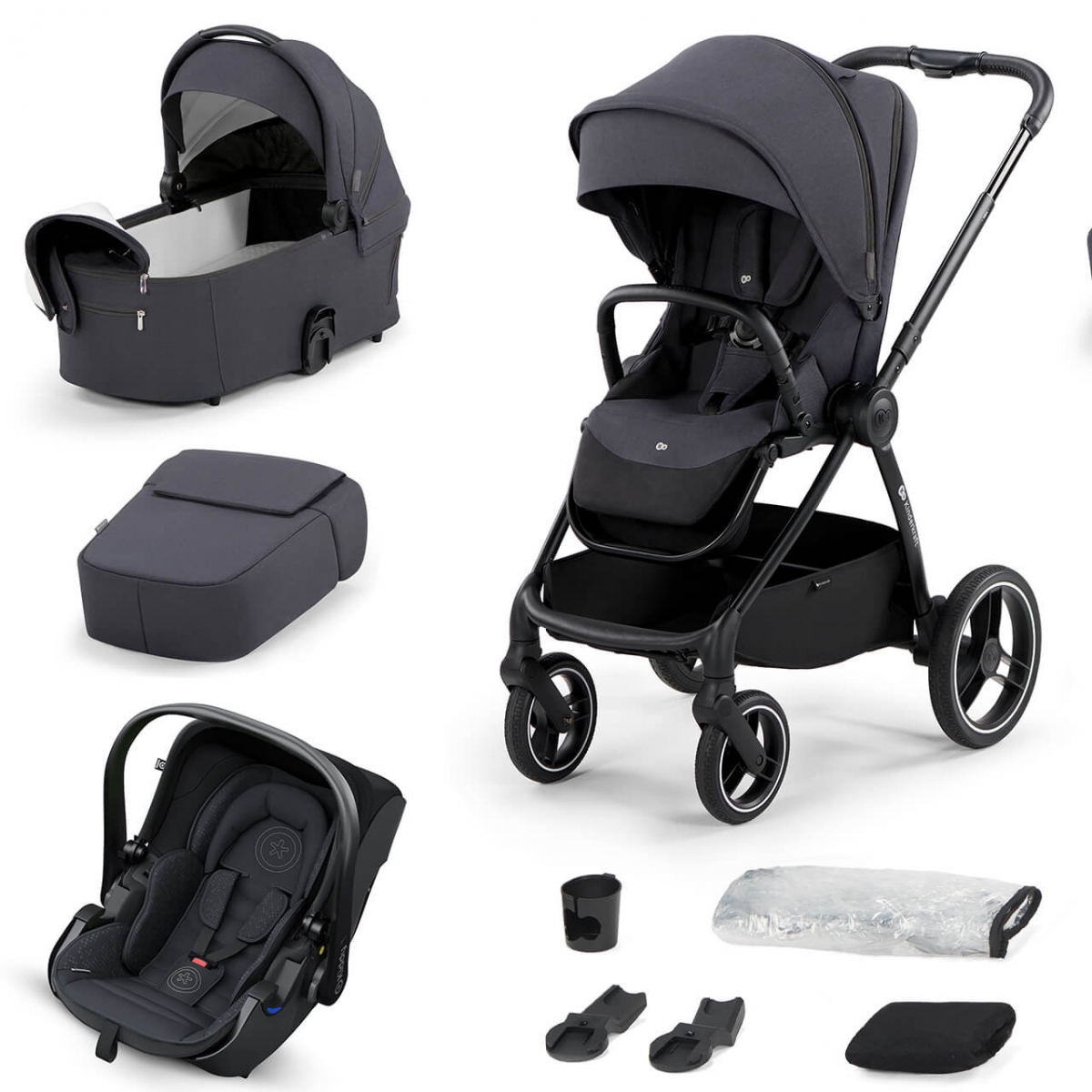 Kinderkraft Nea 3 in 1 Evolution Pro Travel SystemDeep Grey