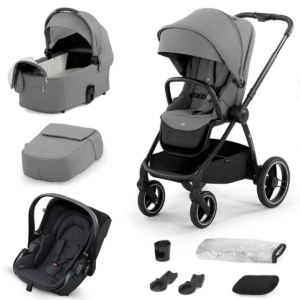 Kinderkraft Nea 3 in 1 Evolution Pro Travel System-Light Gray