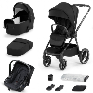 Kinderkraft Nea 3 in 1 Evolution Pro Travel System-Midnight Blac