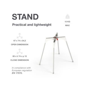 OK Baby Bella Bath Stand-Silver