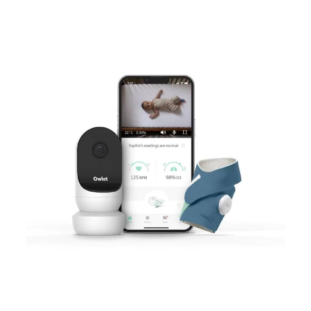 Owlet Monitor Duo / Smart Sock 3 + Cam 2 - Bedtime Blue