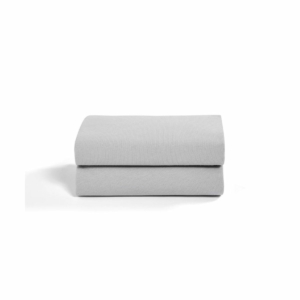 Snuz Crib 2 Pack Fitted Sheets-Grey