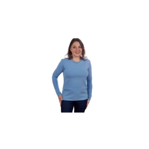 Ubere Mama Suzie Crew Nursing Top-Denim Blue