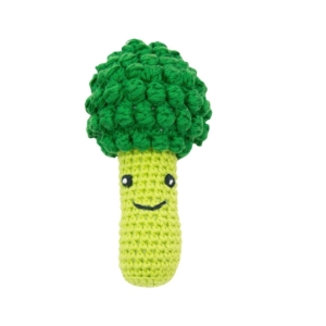 Weegoamigo Tiny Tree Brocolli Crochet Rattle-Green