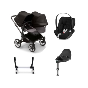 Bugaboo Donkey 5 Duo (Cloud Z) Travel System Bundle-Graphite/Gre