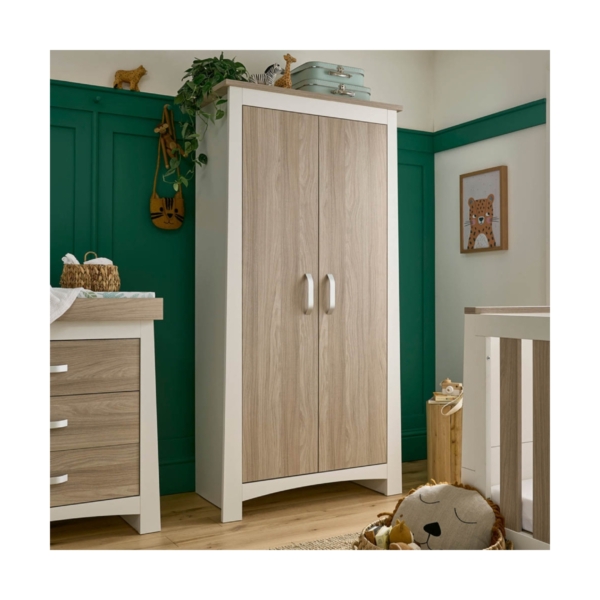 CuddleCo Ada Wardrobe-White/Ash
