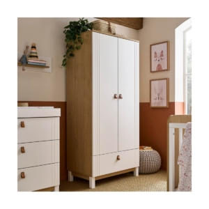 CuddleCo Rafi Wardrobe-Oak/White
