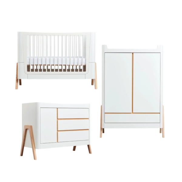 Gaia Hera 3 Piece Roomset-Scandi White/Natural
