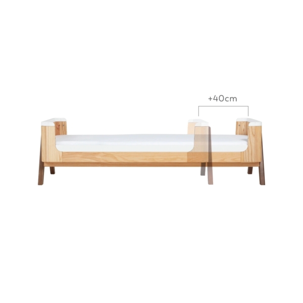 Gaia Hera Junior Bed Extension-Natural/Walnut