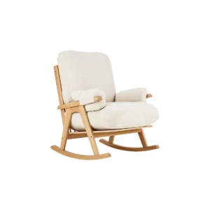 Gaia Hera Rocking Chair-Oatmeal/Natural Oak