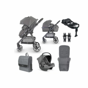 miniuno Toura Special Edition Travel System-Gunmetal + FREE Secu