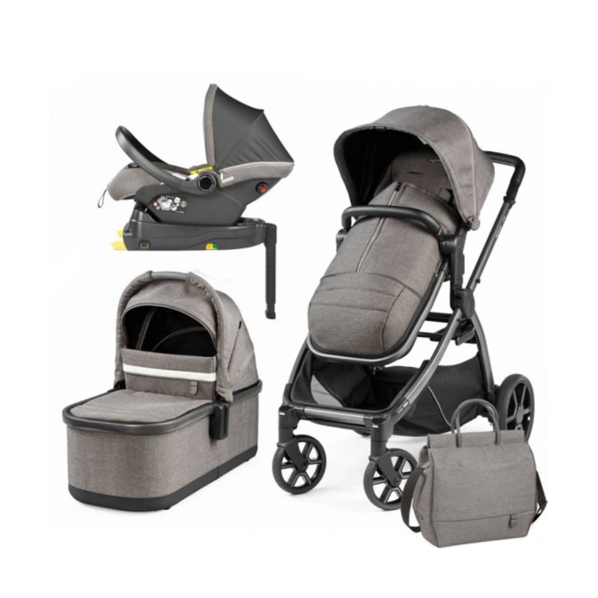 Peg Perego Yipsi 3in1 I-Size Travel Bundle - City Grey