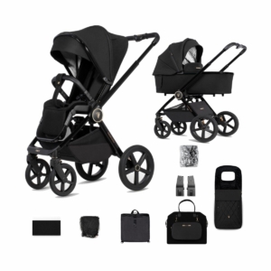 Venicci Tinum Upline 2-in-1 Pram System-All Black