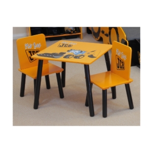 Kidsaw Joey JCB Table & 2 Chairs-Yellow/Black (JCBTC)