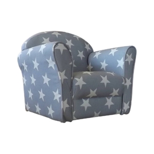 Kidsaw Mini White Stars Armchair-Grey (MAG4)