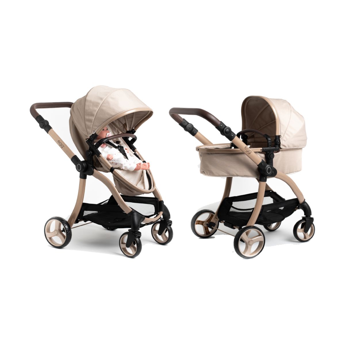 Roma Egg Dolls Pram-Feather