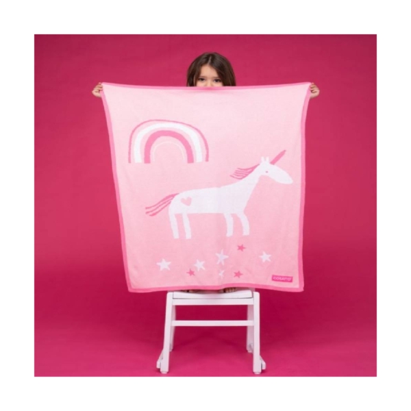 Ziggle Dream Big Stay Cosy Blanket-Unicorn Land