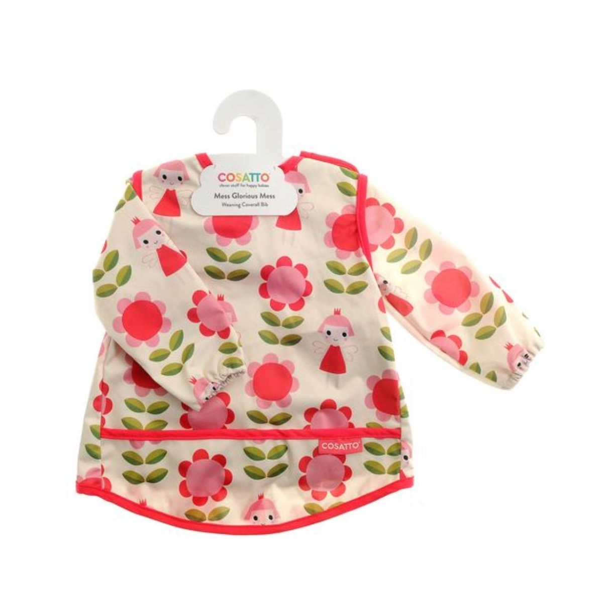 Ziggle Glorious Mess Weaning Coverall Bib-Fairy Garden