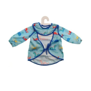 Ziggle Glorious Mess Weaning Coverall Bib-Strictly Sea Monsters