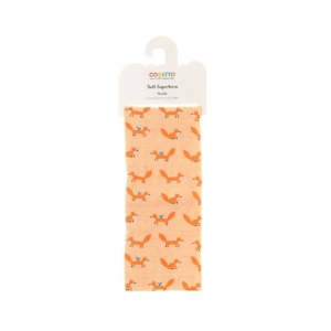 Ziggle Soft Superhero Cotton Muslin Duo-Mister Fox