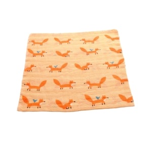 Ziggle Soft Superhero Muslin Washcloths-Mister Fox