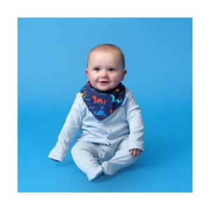 Ziggle Super Absorbent Waterproof Dribble Bib-Sea Monsters
