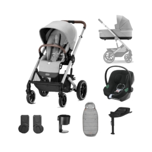 Cybex Balios S Lux Silver Frame 10 Piece Bundle-Lava Grey