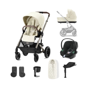Cybex Balios S Lux Taupe Frame 10 Piece Bundle-Seashell Beige