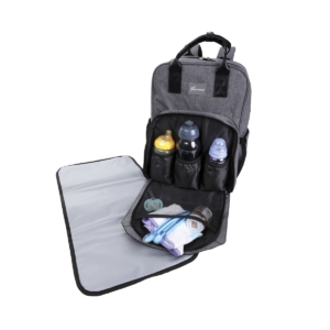 Dreambaby Carry All Backpack With Change Mat-Grey