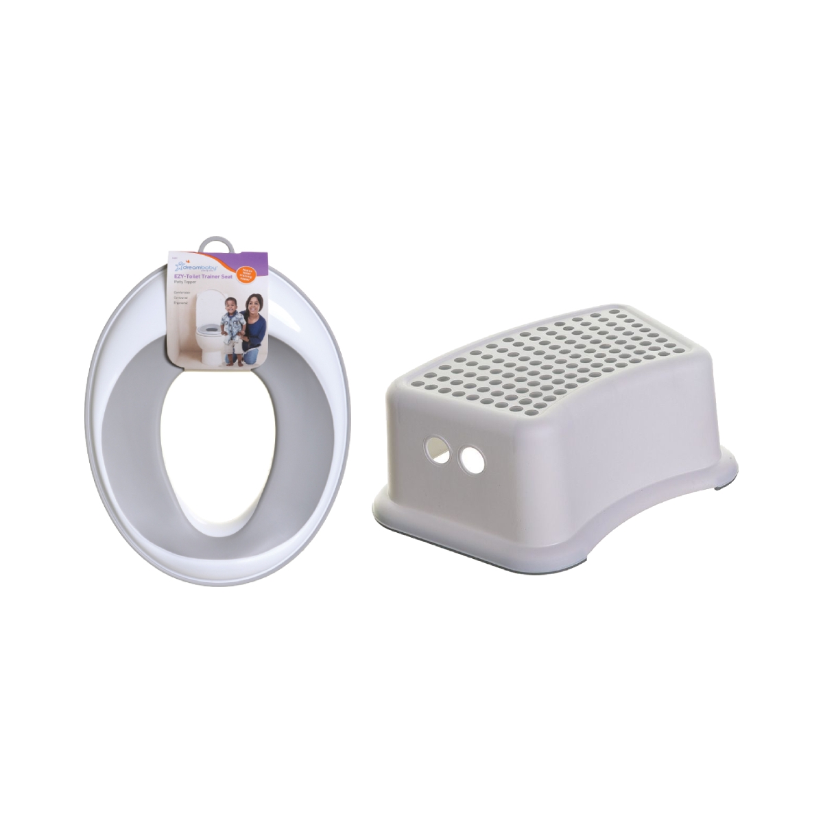 Dreambaby EZYSlimline Contoured Shape Toilet Trainer Seat & Ste