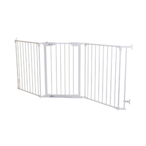 Dreambaby Newport 3-Panel Metal Adapta Gate-White