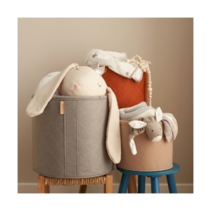 Tutti Bambini Pack of 3 Cocoon Felt Nursery Storage Baskets-Grey