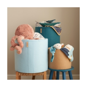 Tutti Bambini Pack of 3 Our Planet Felt Nursery Storage Baskets-
