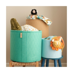 Tutti Bambini Pack of 3 Run Wild Felt Nursery Storage Baskets-Gr